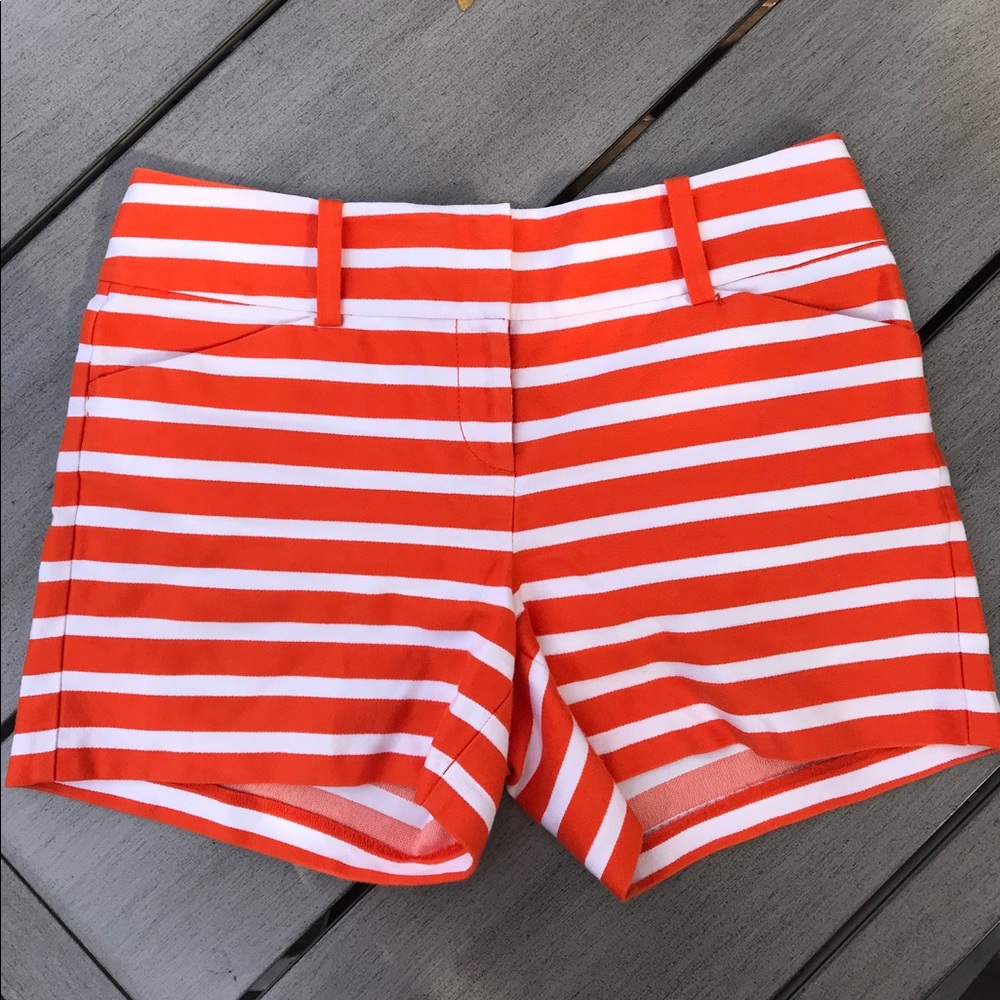 Ann Taylor signature striped shorts size 4